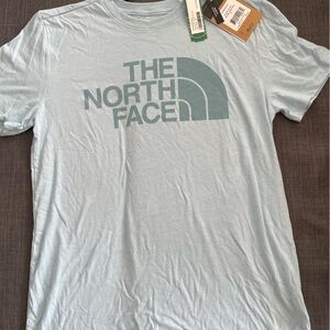 Men’s Northface graphic tshirt -light blue, size M